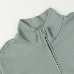 ESSENTIALS Fear Of God Sage Green Half Zip Mock Neck Sweatshirt