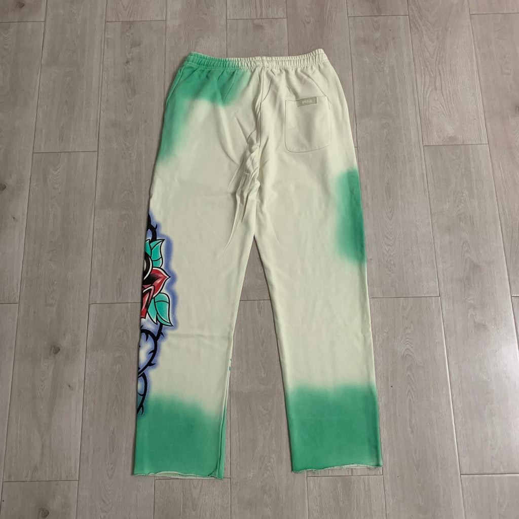 DUAA Gradient Monster Rose Graphic Sweatpants
