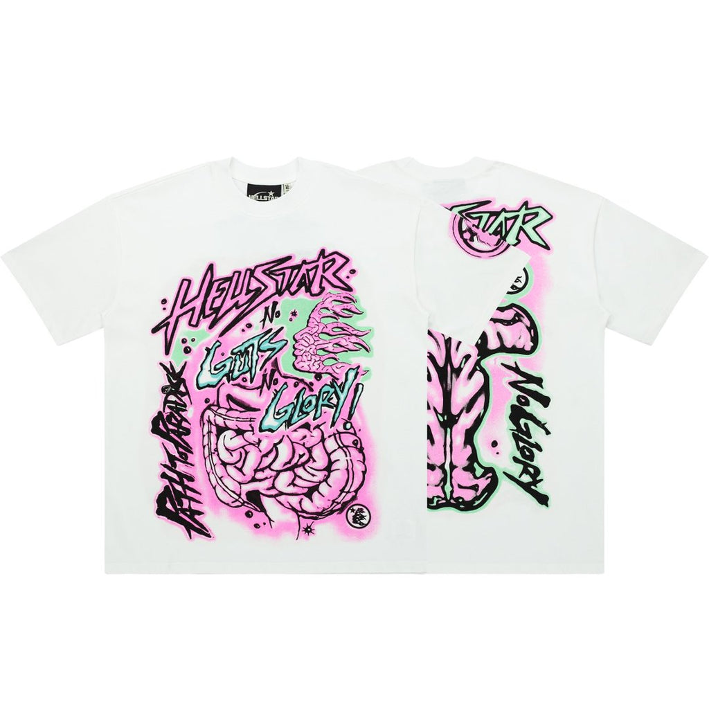 Hellstar Guts N Glory Intestines White Tee