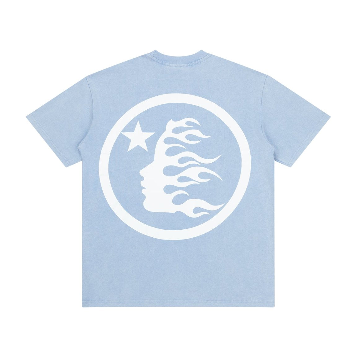 Hellstar Abstract Meteor Rhinestone Light Blue Vintage Washed Tee