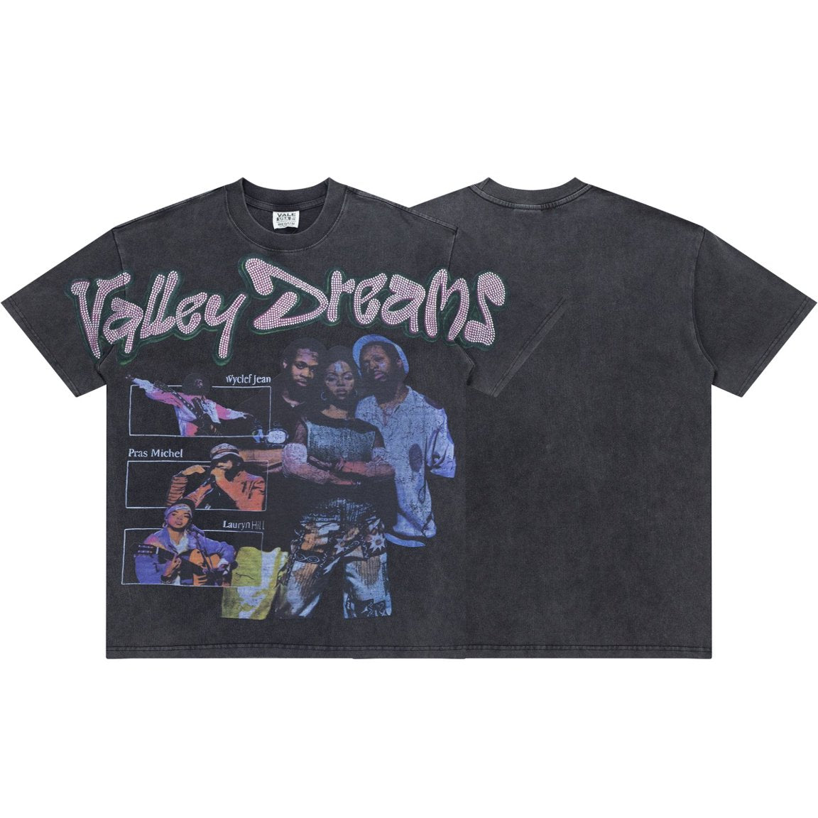 Valley Dreams Fugees Lauryn Hill Vintage Rap Portrait Washed Tee