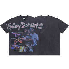Valley Dreams Fugees Lauryn Hill Vintage Rap Portrait Washed Tee