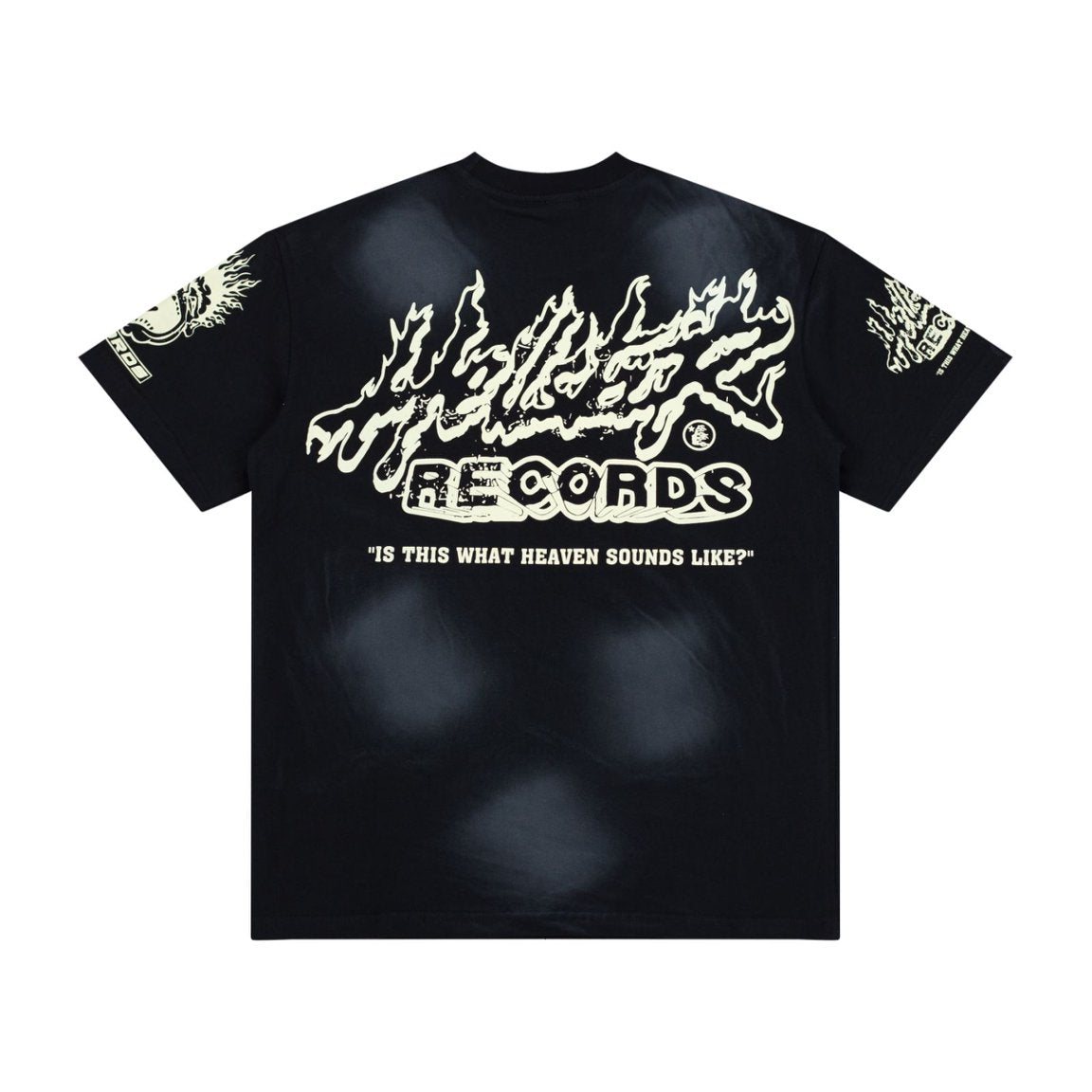 Hellstar Records Flame Vintage Washed Short Sleeve Tee