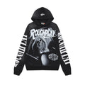 ROUGHPLAY Monochrome Driving Skull Vintage Hoodie