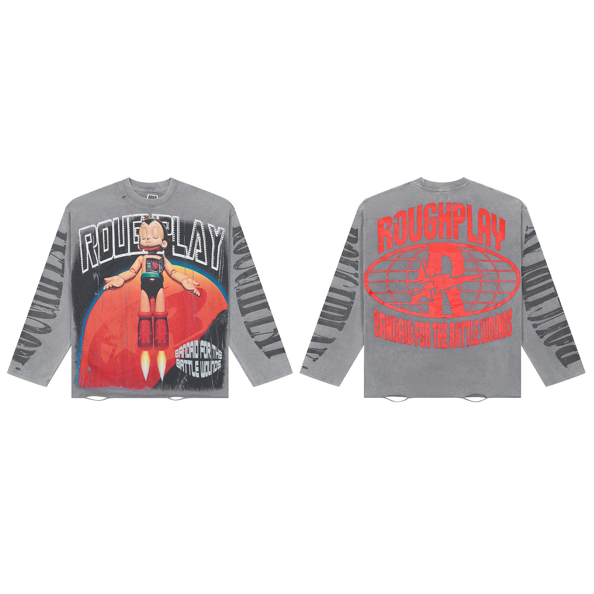 ROUGHPLAY Astro Boy Planet Vintage Long Sleeve Tee