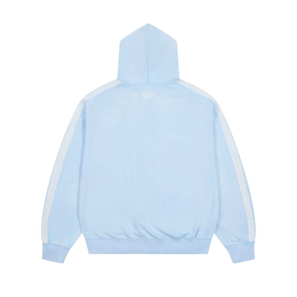 ROUGHPLAY Studded Stripe Vintage Zip-Up Hoodie