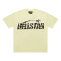 Hellstar Zebra Stripe Logo Cream Yellow Tee