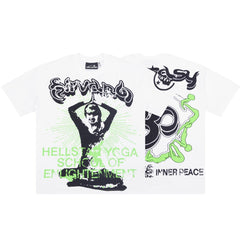 Hellstar Yoga Enlightenment White Tee