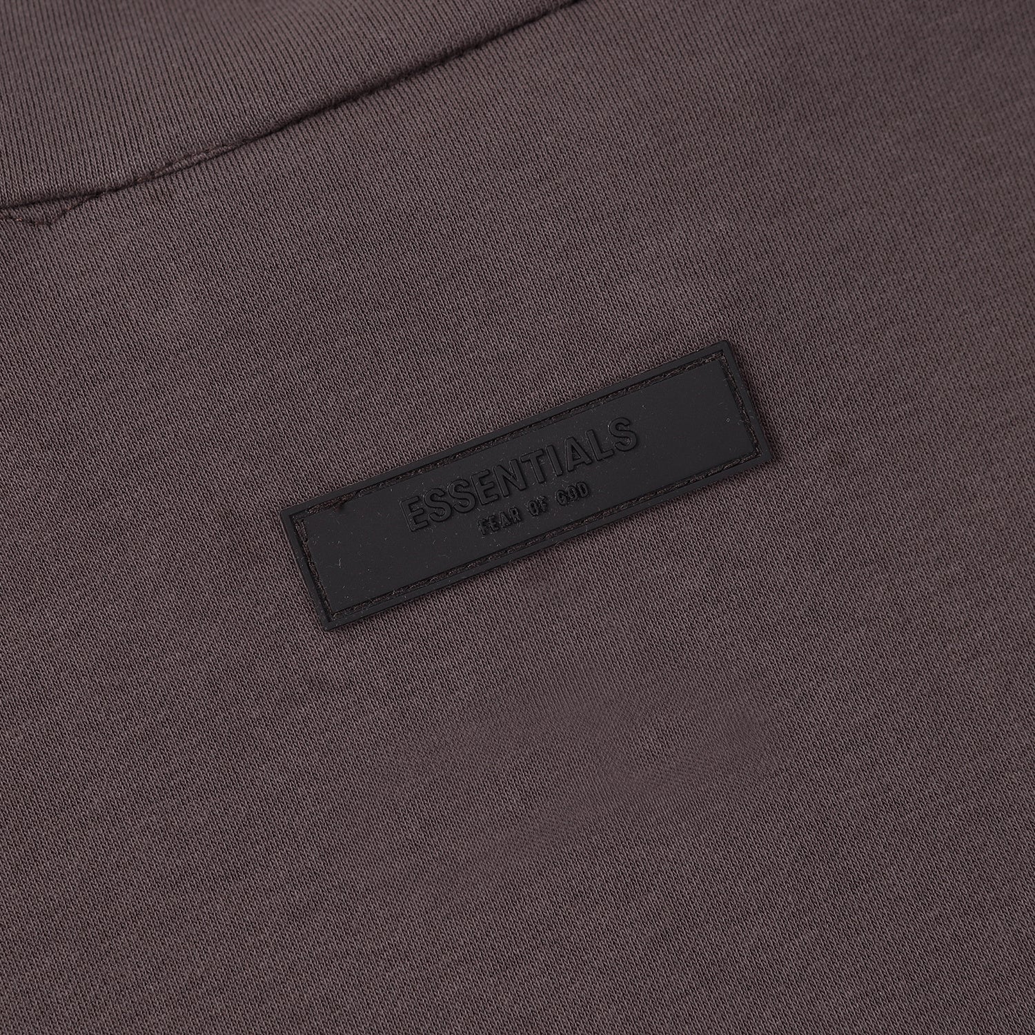 ESSENTIALS Fear Of God Dark Taupe Half Zip Mock Neck Sweatshirt
