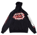 Hellstar Star Logo Vintage Washed Black Hoodie