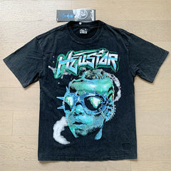 Hellstar Cyber Punk Goggles Graphic Tee & Shorts Set
