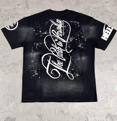 Hellstar The Path To Paradise Three Cherubs Black Washed Tee