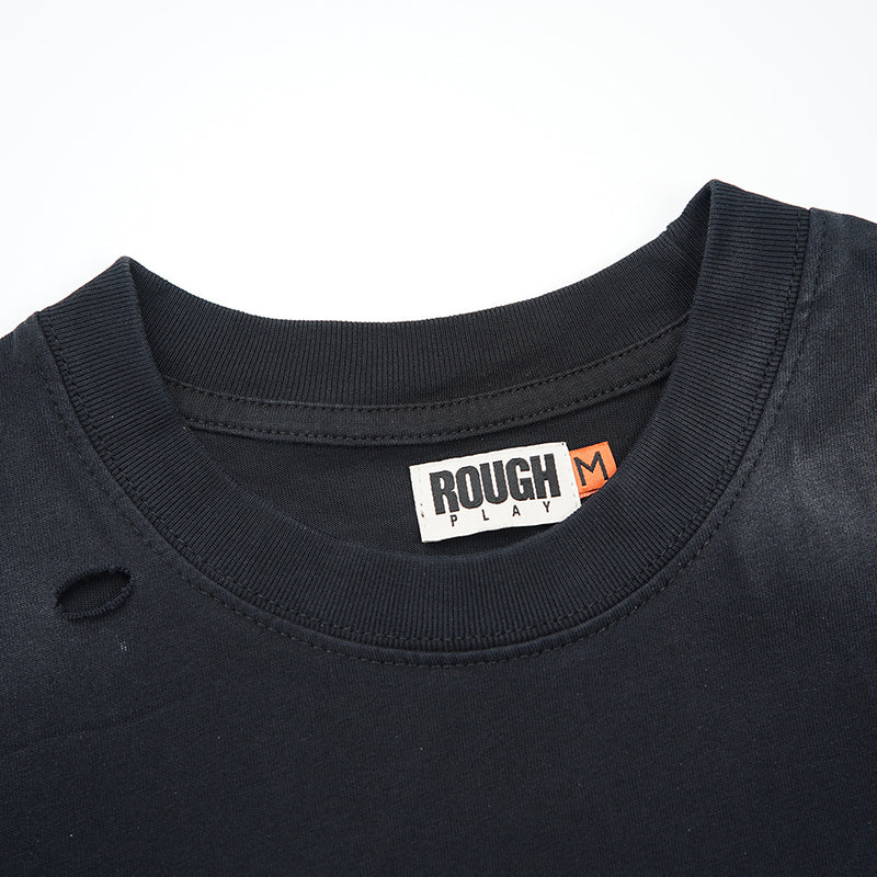 Rough Play T Shirts RoughPlay We Trust CutOff Sleeves (BRN)