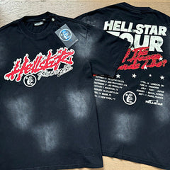 Hellstar Records Flame Tee & Shorts Set
