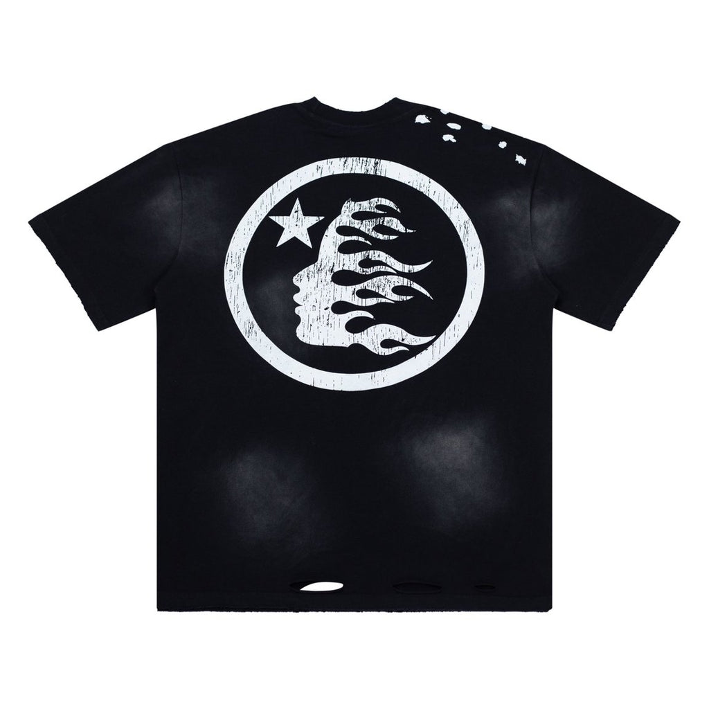 Hellstar I ❤ NY Tribal Distressed Black Tee