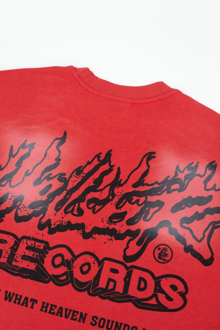 Hellstar Records Flame Burst Vintage Washed Tee