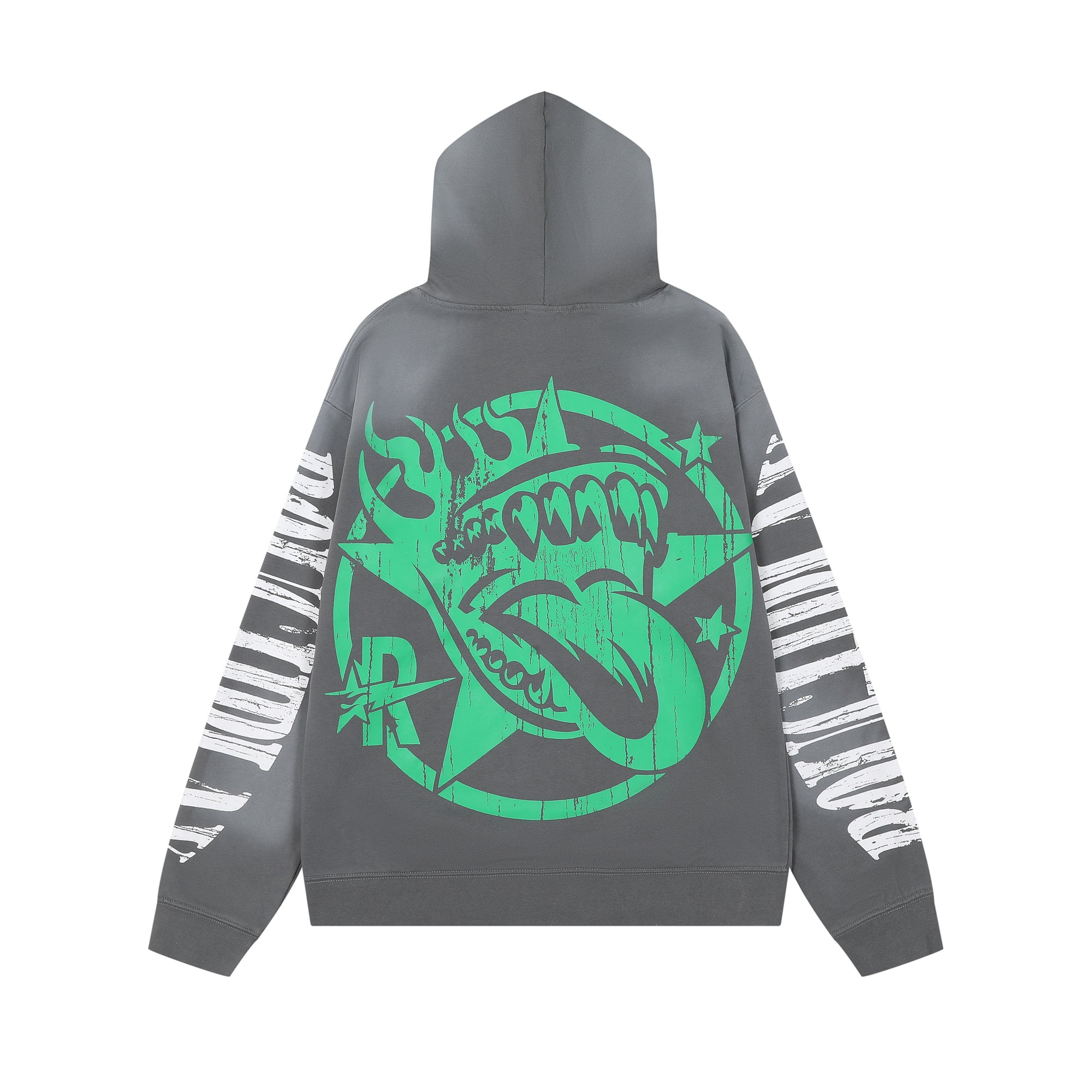 ROUGHPLAY Driving Skull Vintage Graphic Hoodie