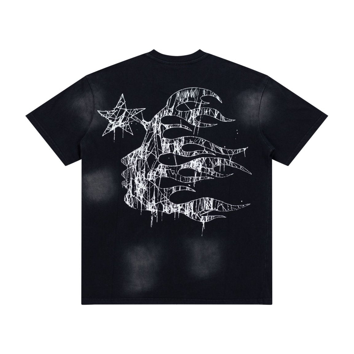 Hellstar Grunge Claw Star Drip Vintage Washed Tee