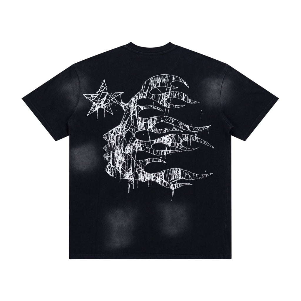 Hellstar Grunge Claw Star Drip Vintage Washed Tee