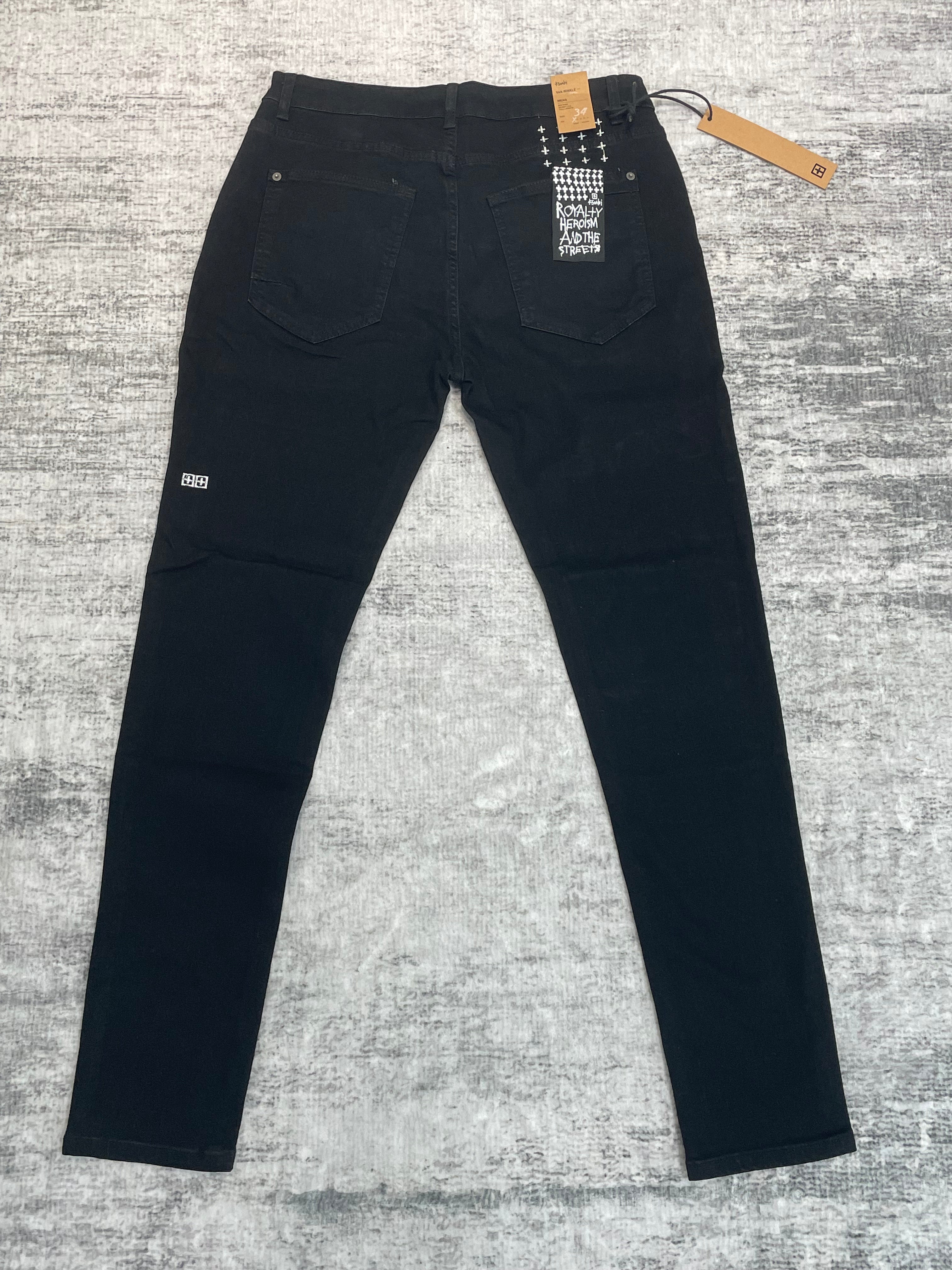 Ksubi Solid Black Slim Fit Jeans