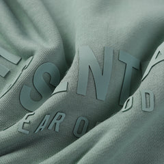 ESSENTIALS Fear Of God Sage Green Half Zip Mock Neck Sweatshirt