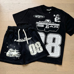 Hellstar 08 Graphic Tee & Shorts Set