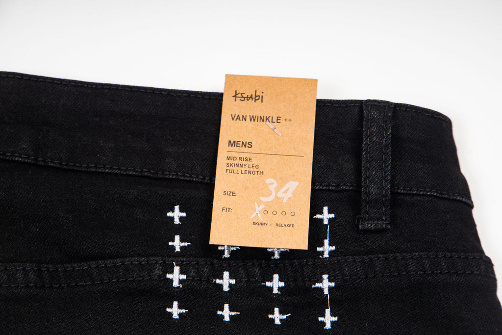 Ksubi Solid Black Slim Fit Jeans