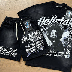 Hellstar Records Heaven Sounds Graphic Tee & Shorts Set