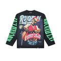 ROUGHPLAY Hip Hop Bandana Skeleton Vintage Long Sleeve Tee