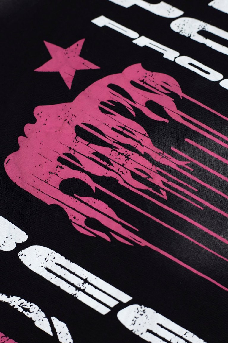 Hellstar QR Code Crucifix Figure Black Mineral Wash Tee