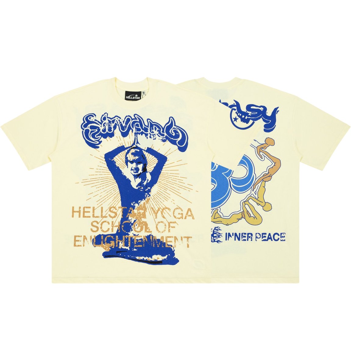 Hellstar Yoga School Of Enlightenment Cream Tee