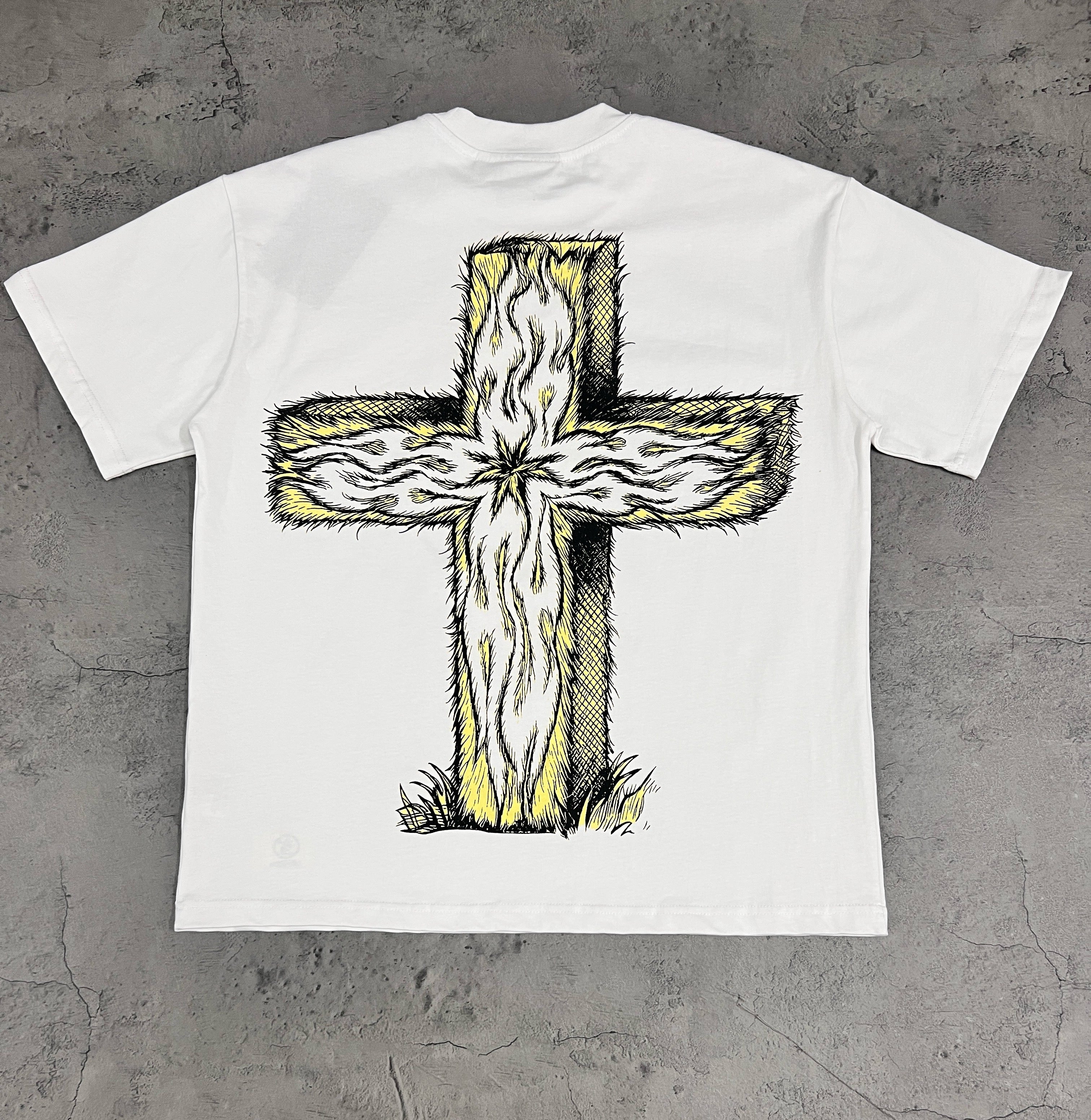 Hellstar The Path To Paradise Twin Goats White Tee