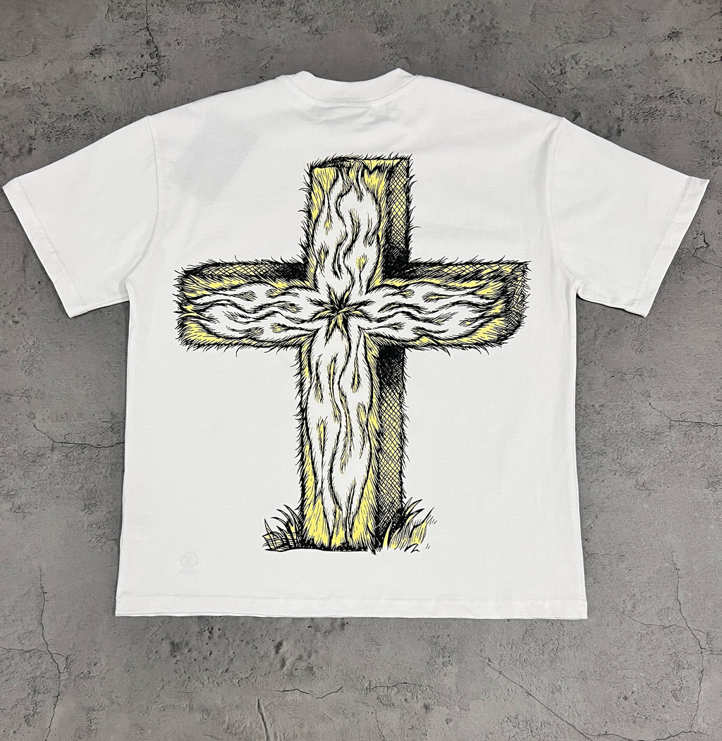 Hellstar The Path To Paradise Twin Goats White Tee