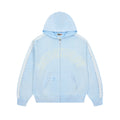 ROUGHPLAY Studded Stripe Vintage Zip-Up Hoodie