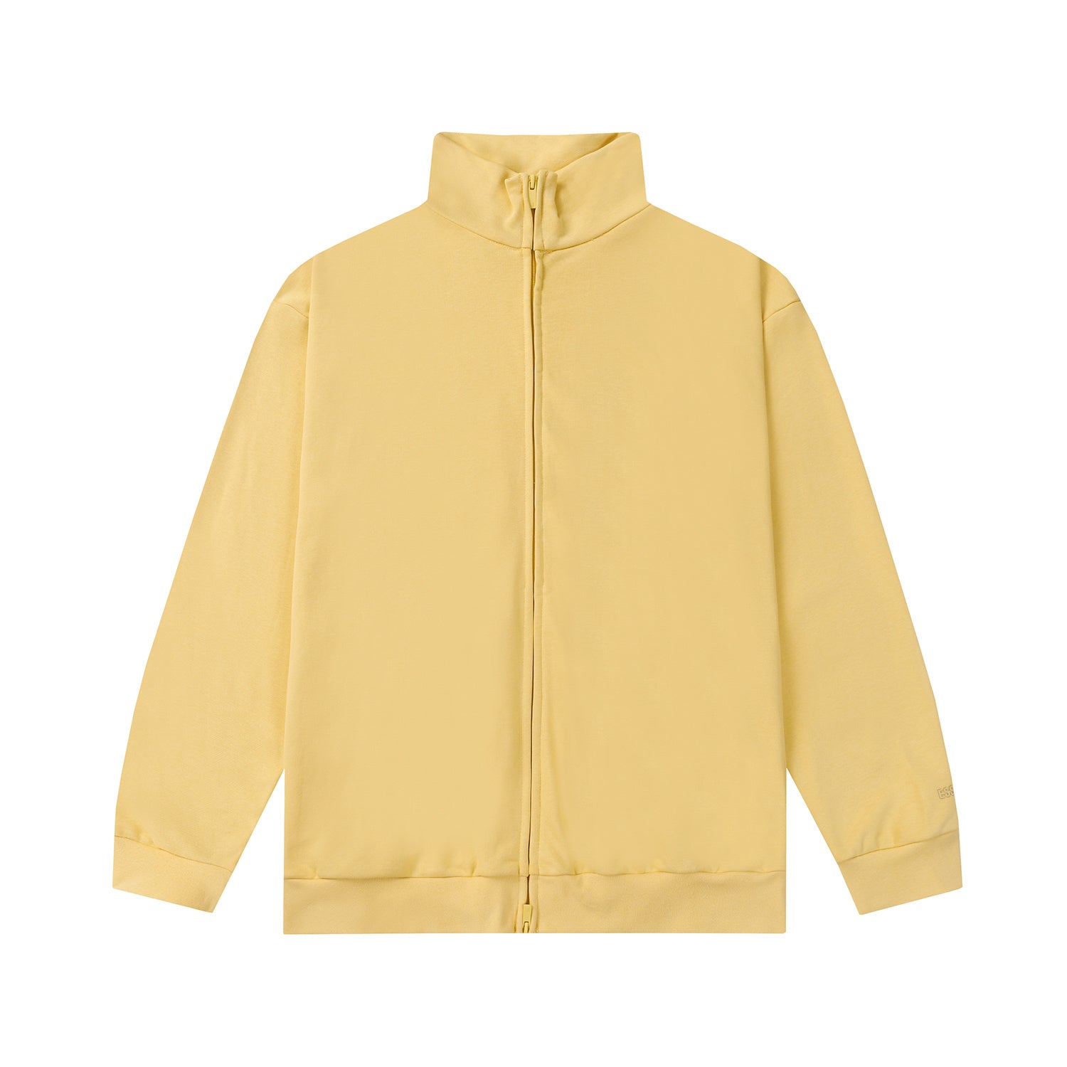 ESSENTIALS Fear Of God Butter Yellow Half Zip Mock Neck Sweatshirt