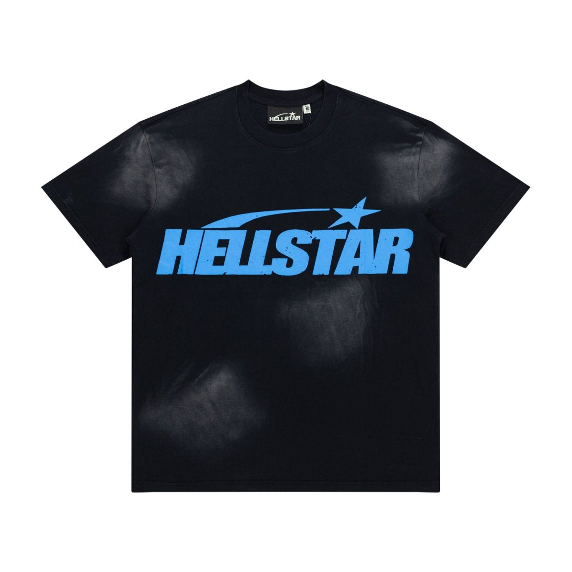 Hellstar Classic Logo Black Blue Vintage Tee