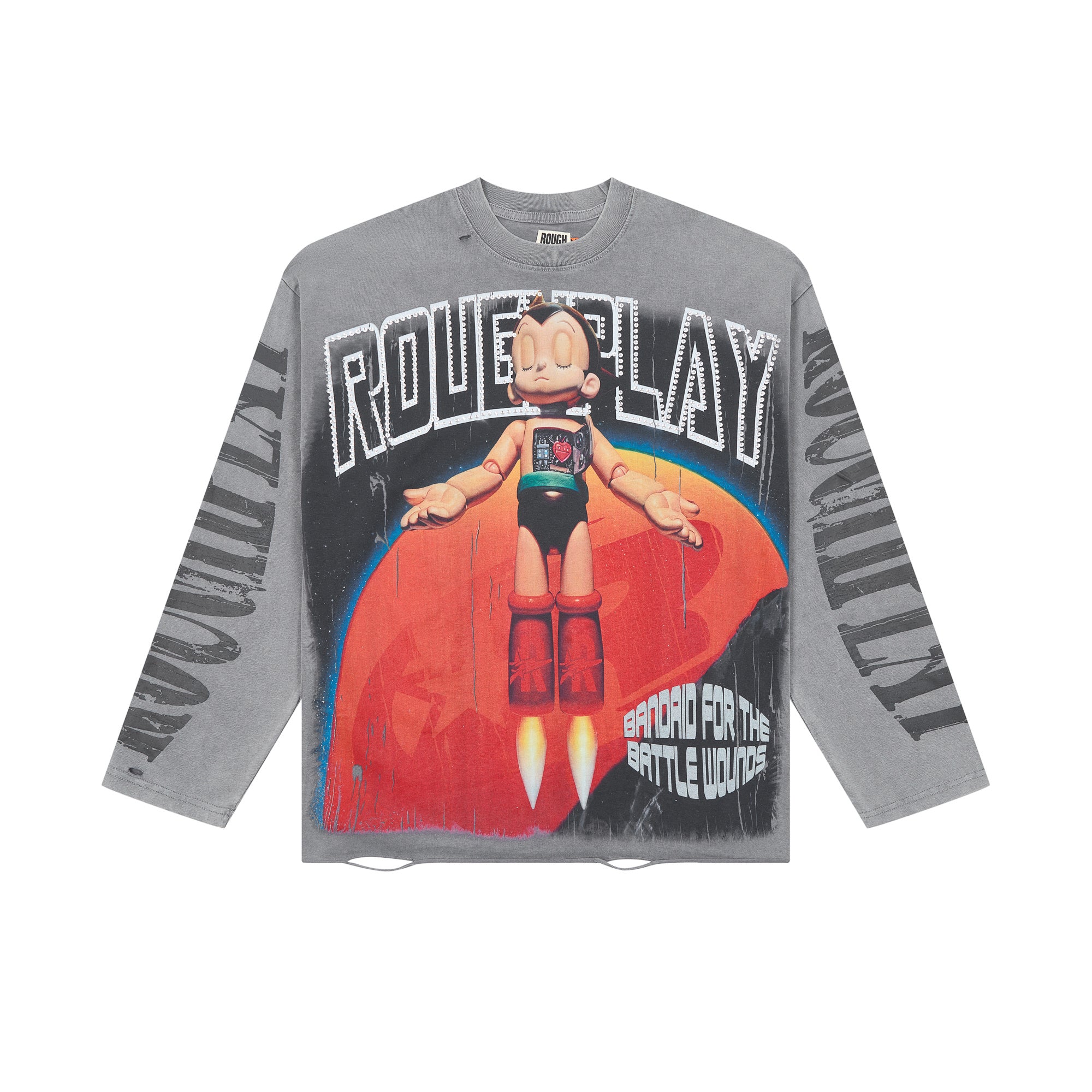 ROUGHPLAY Astro Boy Planet Vintage Long Sleeve Tee