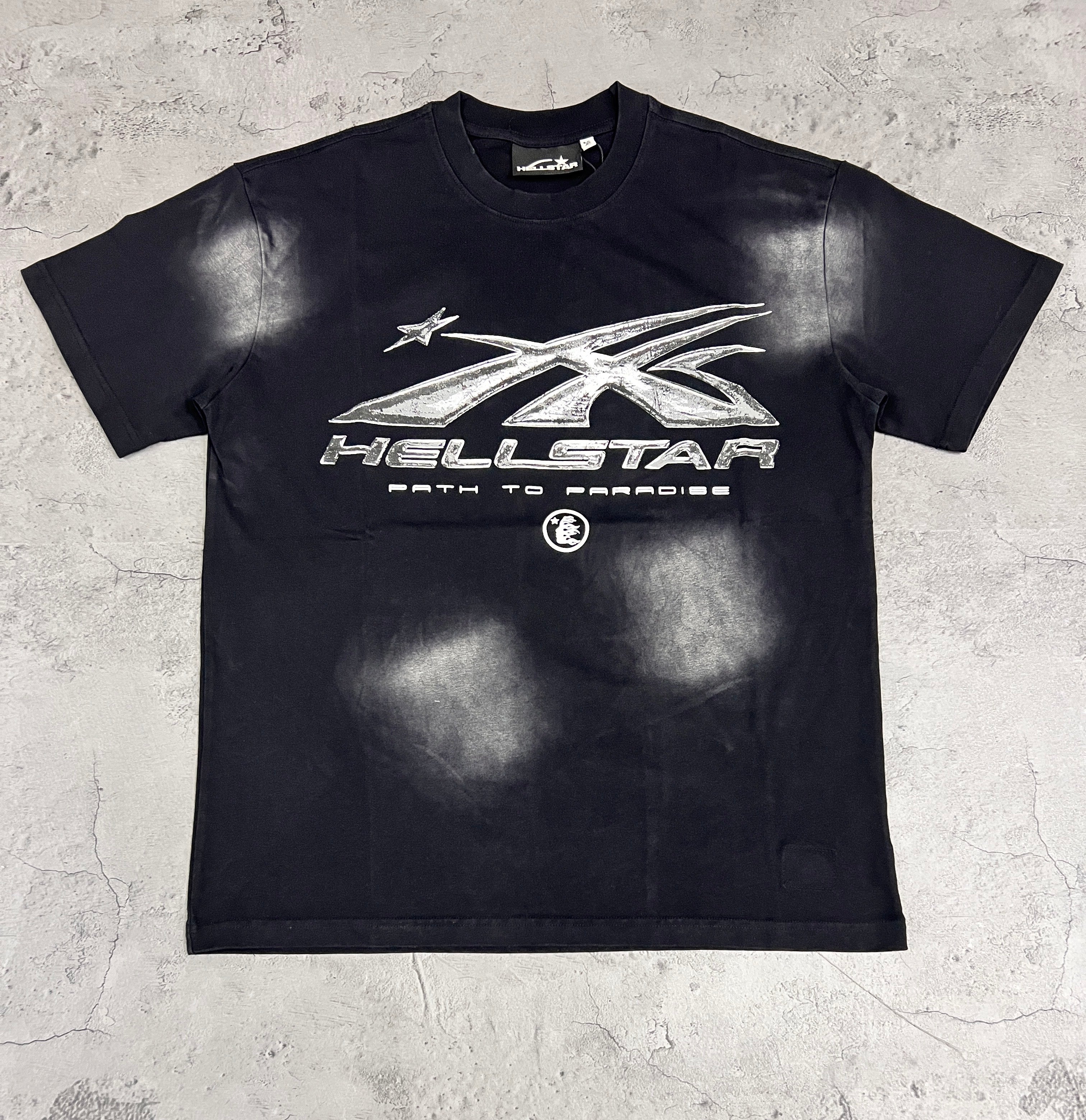 Hellstar Path To Paradise Washed Black Tee