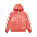 ROUGHPLAY Studded Stripe Vintage Zip-Up Hoodie