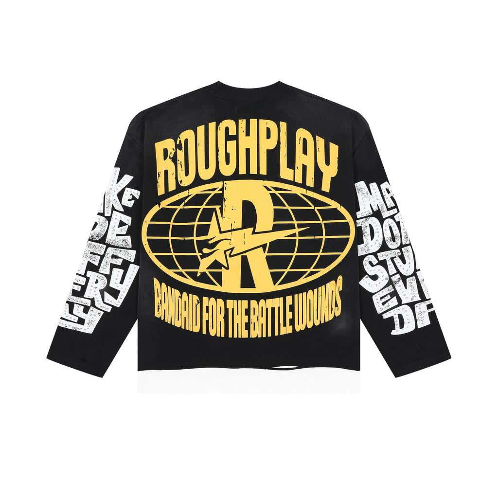 ROUGHPLAY Alley Zombie Skull Vintage Long Sleeve Tee