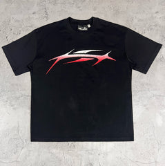 Hellstar Gradient Blade Logo Black Tee