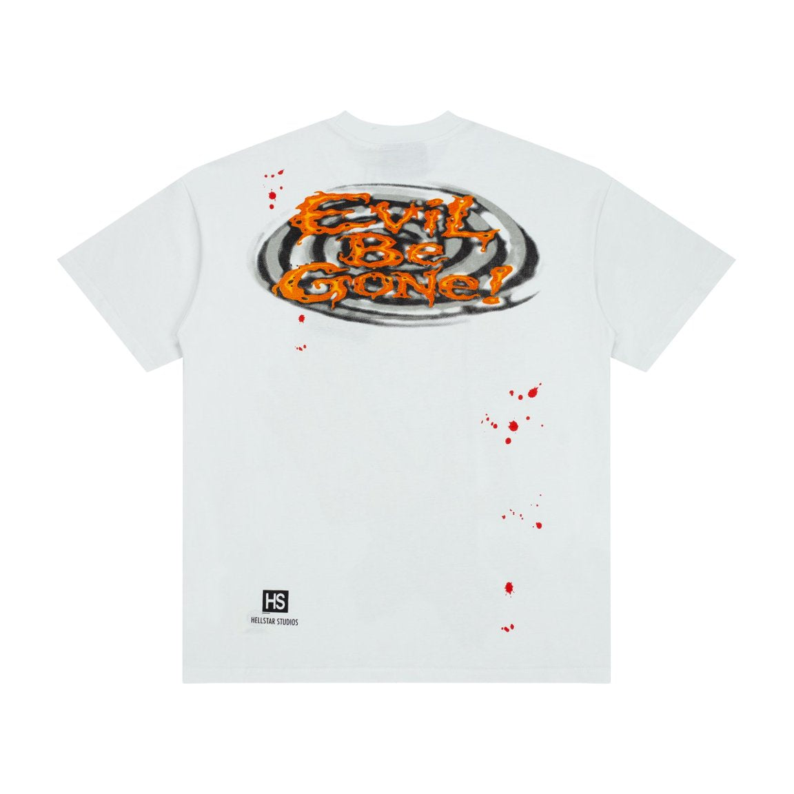 Hellstar Palm Eye Freak Monster White Vintage Graphic Tee