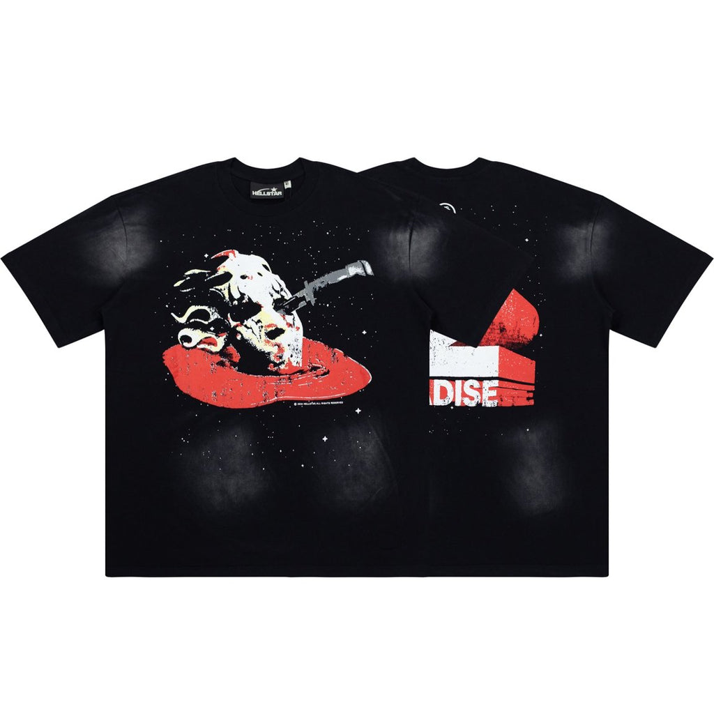 Hellstar Vintage Space Skull Knife Washed Black Tee