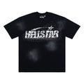 Hellstar Zebra Print Star Washed Black Tee