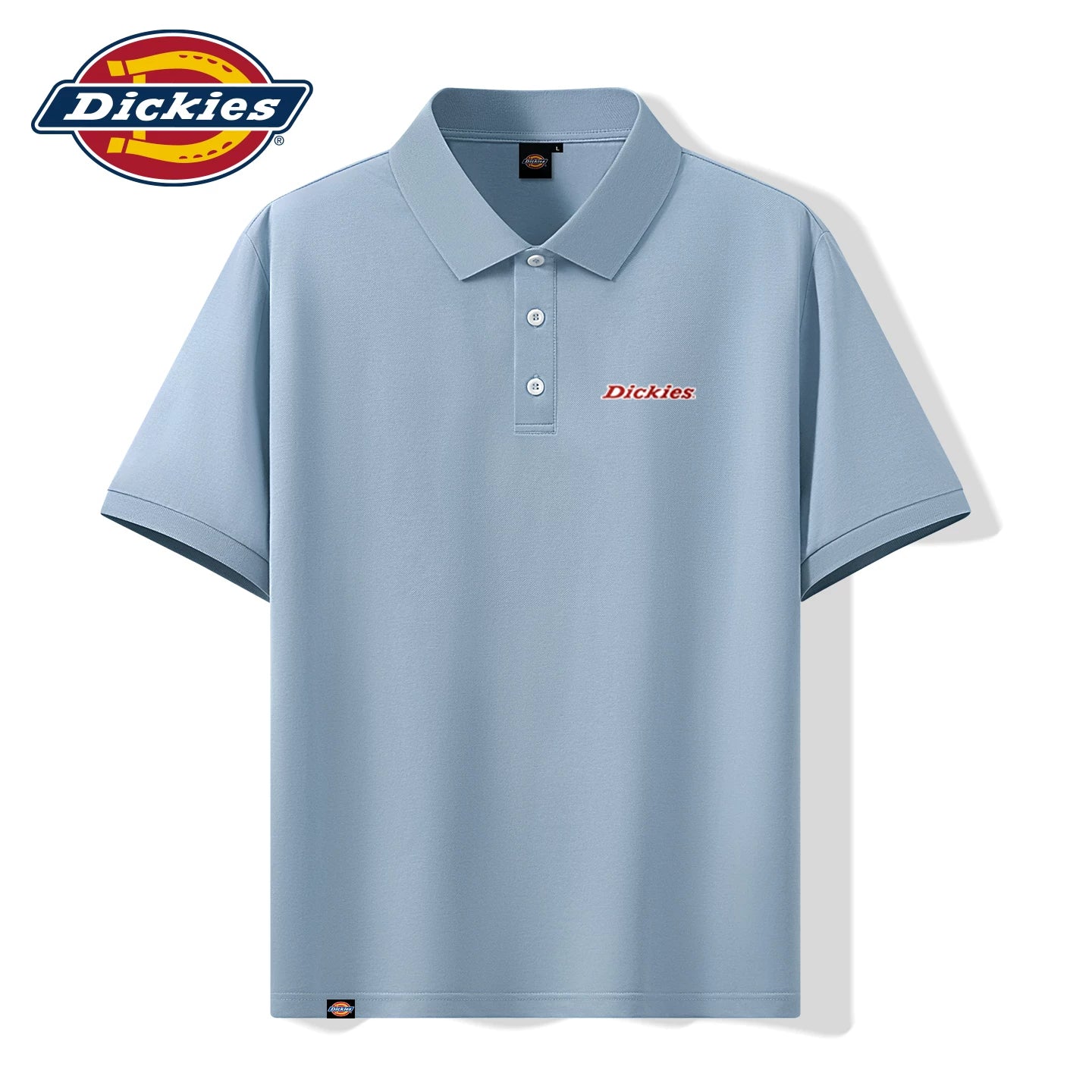 Dickies桑蚕丝男士Polo衫夏季凉感抗菌垂感免烫翻领潮流短袖T恤A