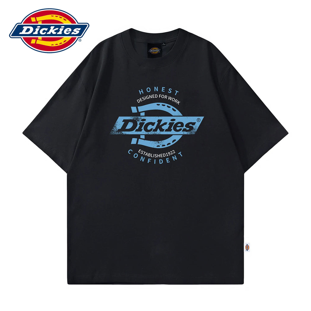 Dickies帝酷适夏季柔软短袖T恤男士圆领薄款印花体恤宽松半袖衫Y