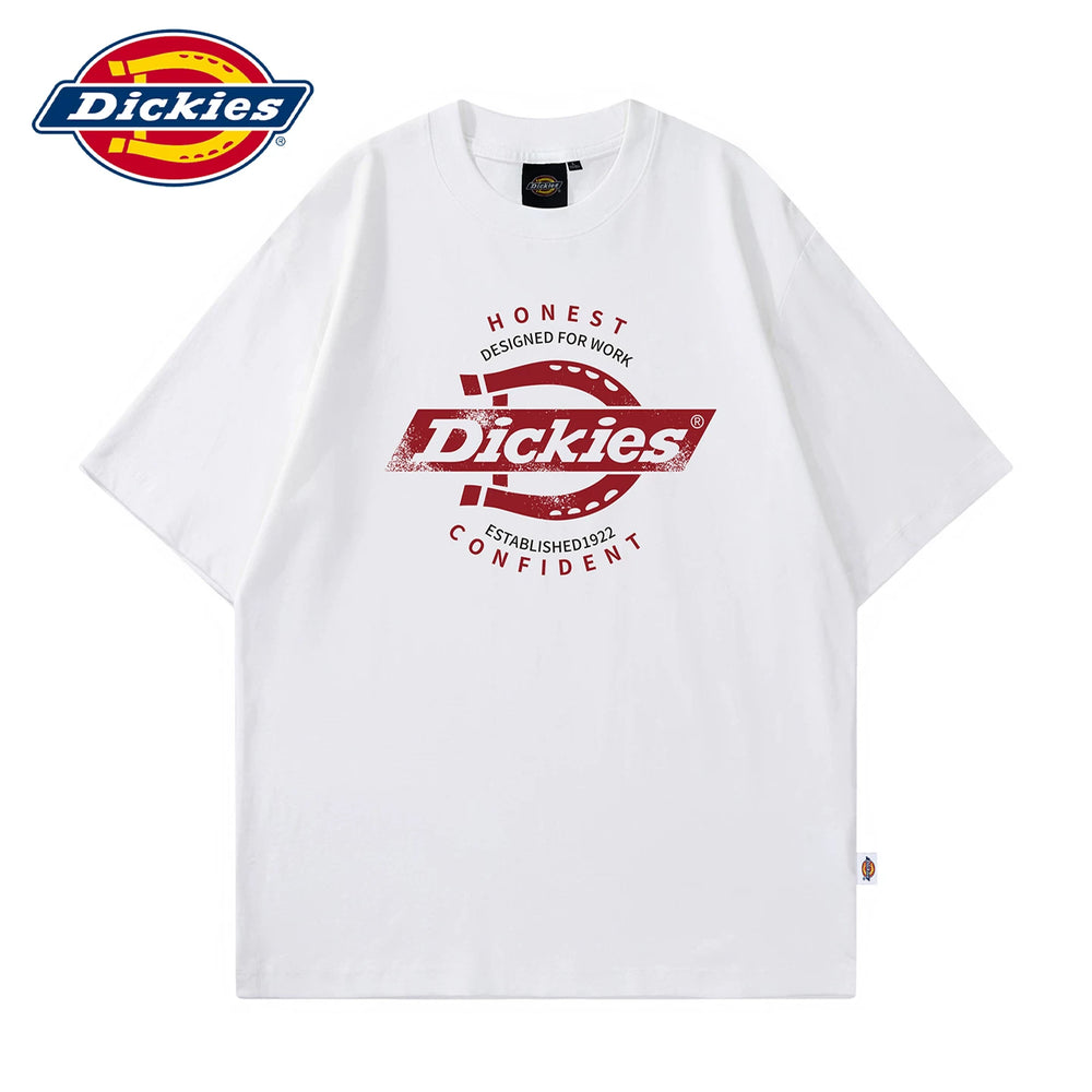 Dickies帝酷适夏季柔软短袖T恤男士圆领薄款印花体恤宽松半袖衫Y