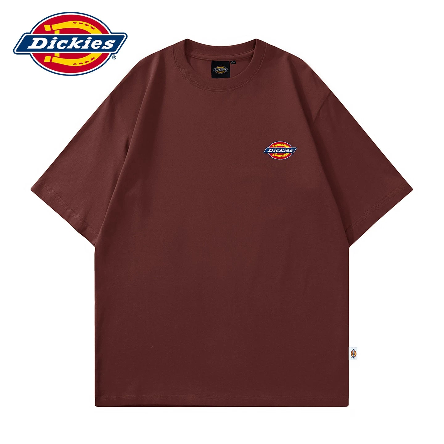 Dickies帝酷适美式印花短袖T恤薄款夏季新款男士圆领体恤五分袖Y