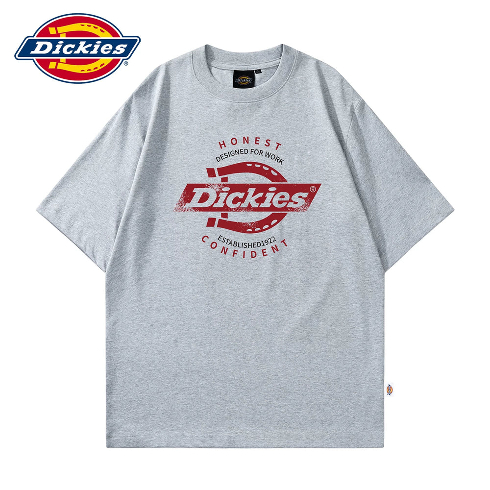 Dickies帝酷适夏季柔软短袖T恤男士圆领薄款印花体恤宽松半袖衫Y