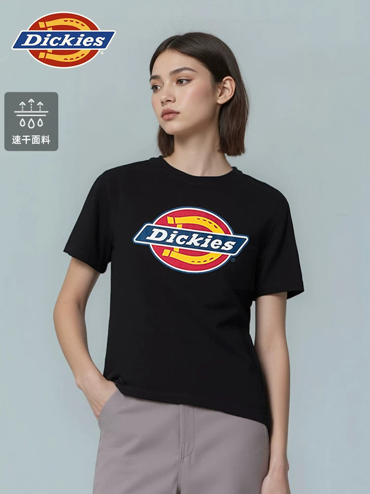Dickies帝酷适26夏新经典大三色logo印花短袖T恤男女情侣上衣YHJ